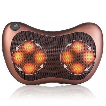 Electric massage pillow ECO – heated brown