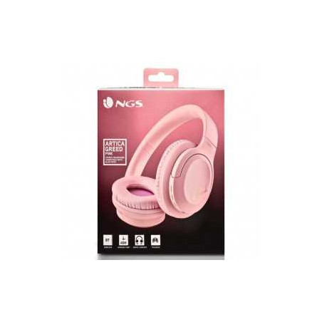 Casque Sans Fil NGS Artica Greed Pink Avec Microphone - Rose - Audio R