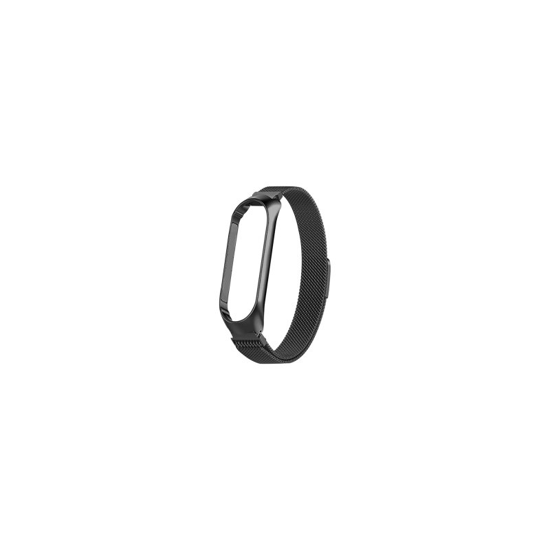 Bracelet Métal pour Montre Mi Smart Band 3/4/5/6 - Noir