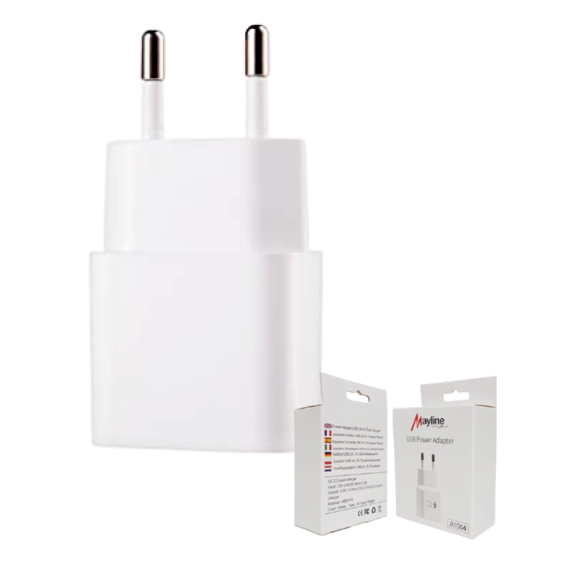 USB Wall Charger 10 W Mayline – Fast Charging USB Wall Charger 10 W Mayline – Fast Charging