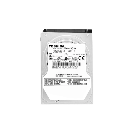 Disque Dur TOSHIBA MK5075GSX - 2.5" - 500 Go - SATA - Occasion - Mémoi