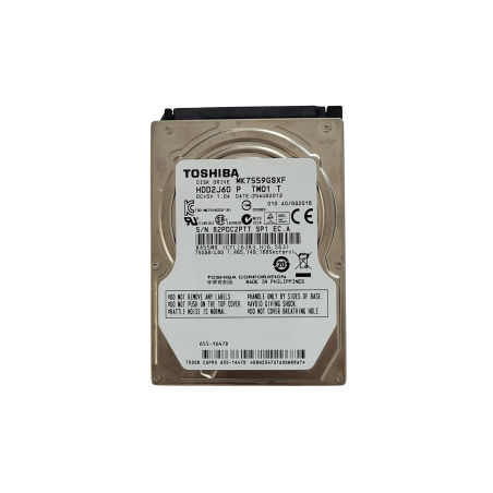 Disque Dur TOSHIBA MK7559GSXF - 2.5" - 750 Go - SATA - Occasion - Mémo