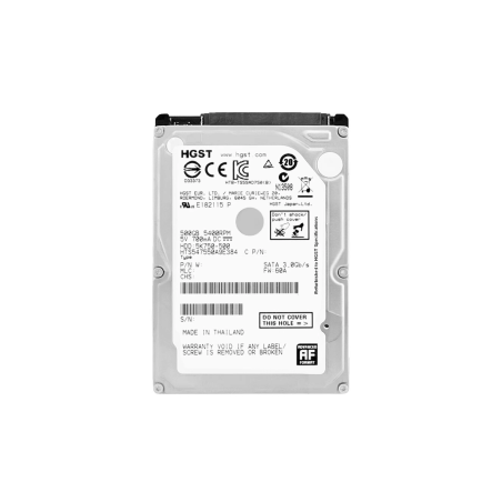 Disque Dur HITACHI HTS547550A9E384 - 2.5" - 500 Go - SATA - Occasion -