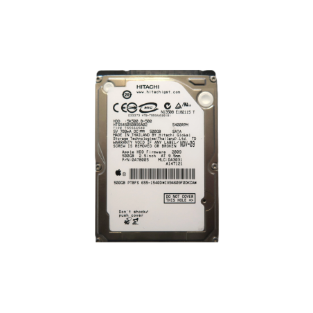 Disque Dur HITACHI HTS545050B9SA02 - 2.5" - 500 Go - SATA - Occasion -