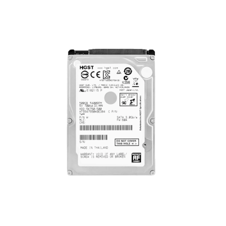 Disque Dur HGST HTS547550A9E384 - 2.5" - 500 Go - SATA - Occasion - Mé