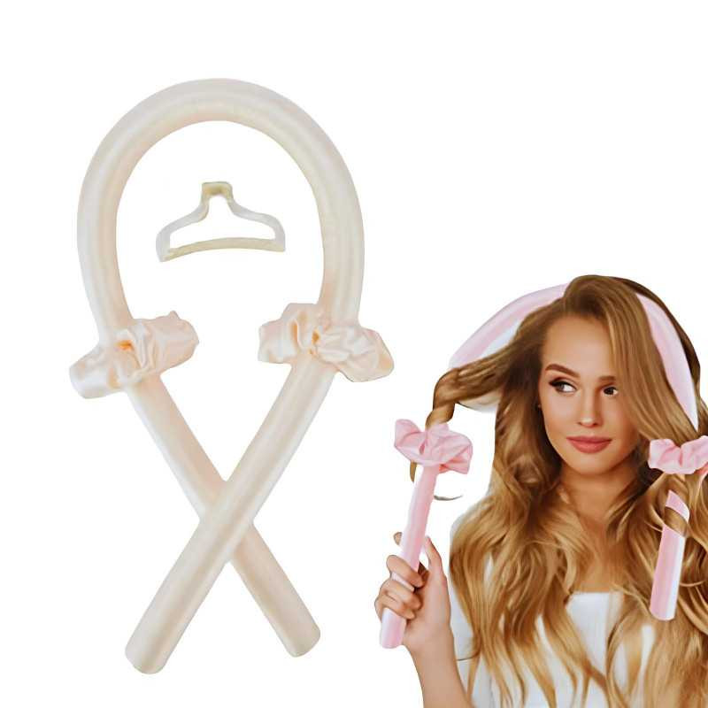 Ensemble de Bigoudis Mousse, Tressé et Sans Chaleur pour Coiffure - Rose Ensemble de Bigoudis Mousse, Tressé et Sans Chaleur pour Coiffure - Rose