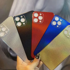 Film de Protection Arrière en Verre avec Motif Grid pour iPhone | Smarty Paris