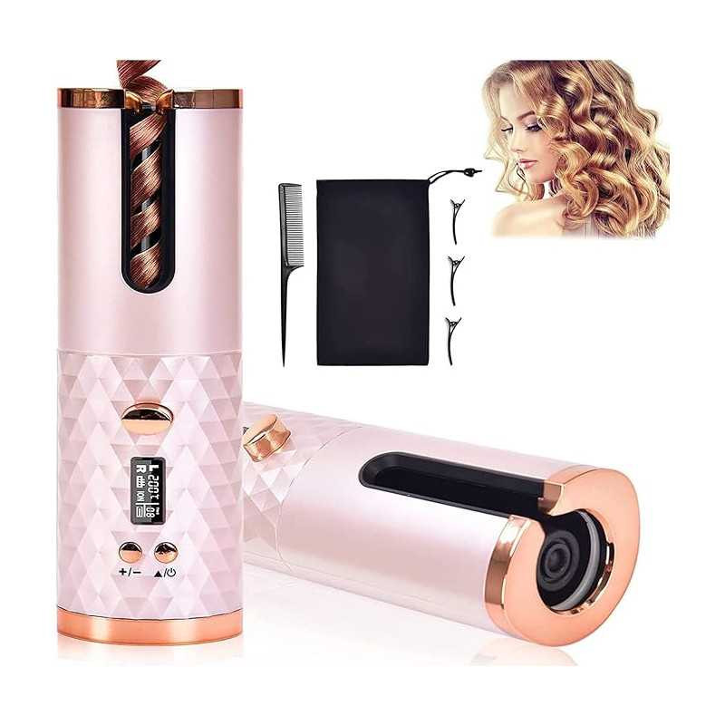 Automatic curling iron ECO – ceramic negative ion pink
