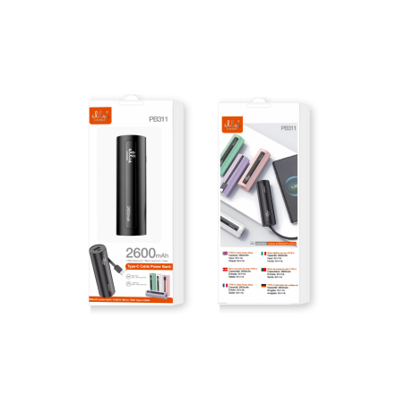 Power Bank 2600mAh avec câble Type-C - Ellietech - PB311 - A