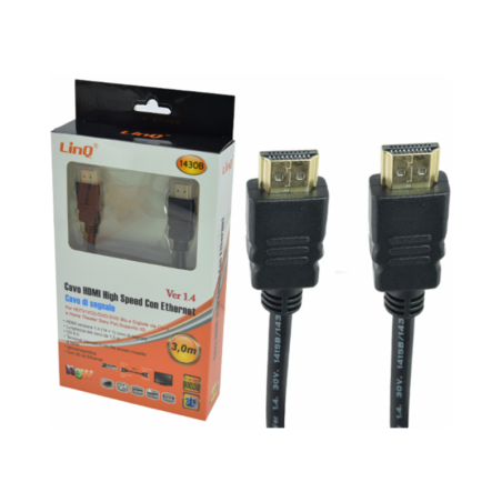 HDMI cable with Ethernet 3 m LinQ 1430B