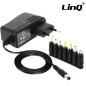 Universal Charger LinQ T-3A08 – 10W, 6 tips + micro-USB Universal Charger LinQ T-3A08 – 10W, 6 tips + micro-USB