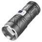 Lampe de poche rechargeable ECO – 30 W portée 1,5 km Noir Lampe de poche rechargeable ECO – 30 W portée 1,5 km Noir