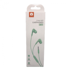 WUW R168 3.5mm Earphones Green | Smarty