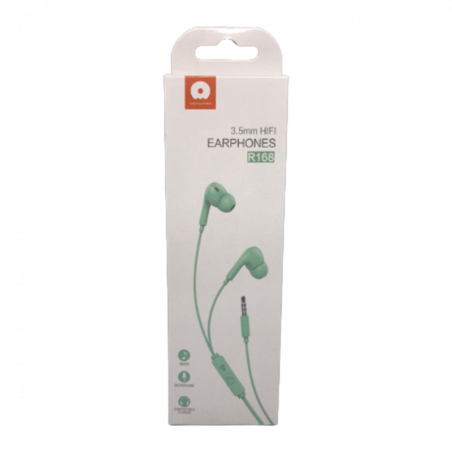 WUW R168 3.5mm Earphones Green | Smarty