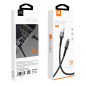 Câble USB / Lightning 3A Noir - X183 (WUW) Câble USB / Lightning 3A Noir - X183 (WUW)