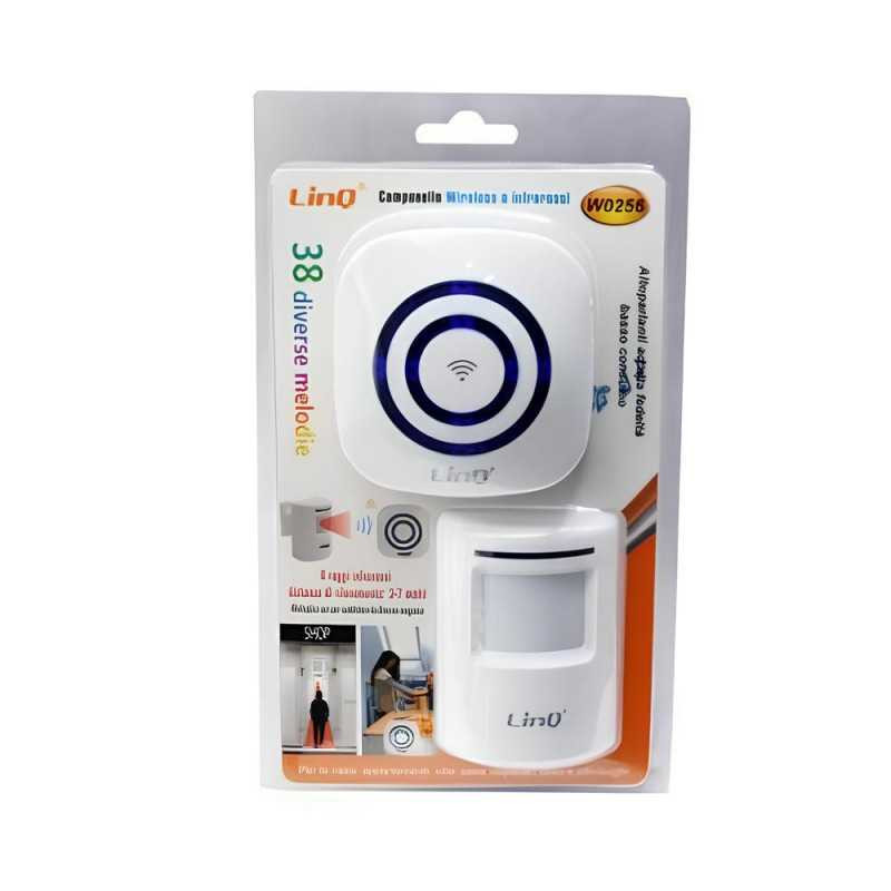Alarme Détecteur de mouvement infrarouge Wireless LinQ W0256 Alarme Détecteur de mouvement infrarouge Wireless LinQ W0256