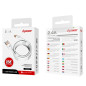 Câble USB vers Lightning D-power F2003 – 2 m Blanc Câble USB vers Lightning D-power F2003 – 2 m Blanc