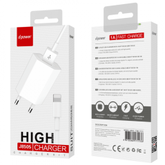 Kit chargeur Lightning D-power J8505 1A Blanc