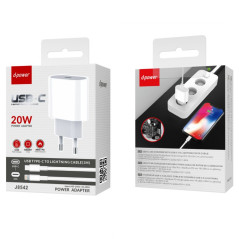 Kit chargeur Lightning D-power J8542 20W PD Blanc