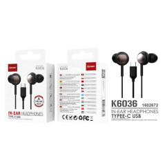 Écouteurs USB-C D-power K6036 Noir | Smarty