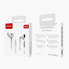 Ecouteurs Kit Main Libre Jack - D-power K6052 | Smarty Paris