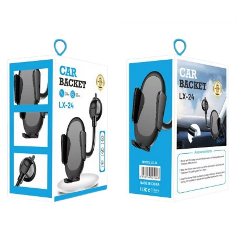 Suction Car Phone Mount LX-24 – Black Suction Car Phone Mount LX-24 – Black