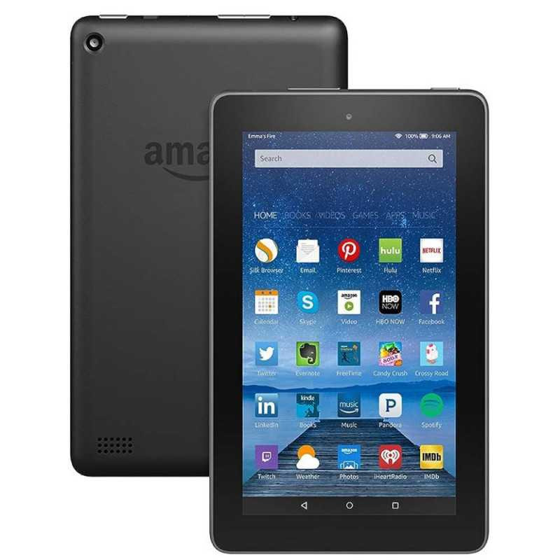 Tablette Amazon Kindle Fire 5e génération KFFOWI – 1 Go + 8 Go, Noir, Grade AB · Reconditionné