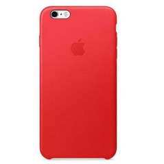 Coque cuir Apple iPhone 6 Plus / 6S Plus rouge MKXG2ZM/A