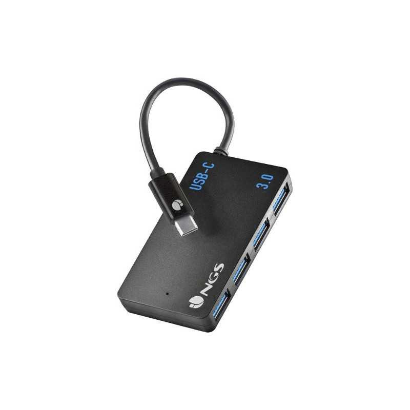 USB-C Hub NGS – 4 Ports Black USB-C Hub NGS – 4 Ports Black