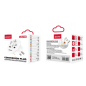 Travel adapter D-power J8230 – White Travel adapter D-power J8230 – White