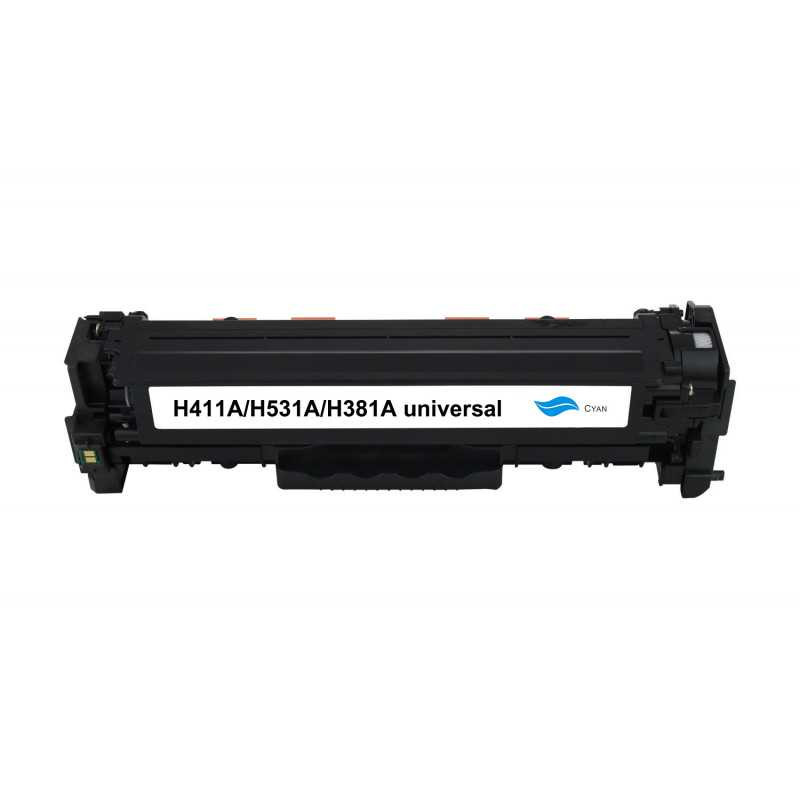 Compatible toner ECO HP CE411A / CC531A / CF381A / 718C – Blue, 2800 pages Compatible toner ECO HP CE411A / CC531A / CF381A / 718C – Blue, 2800 pages