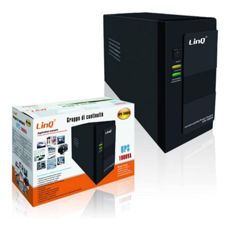 Onduleur LED LinQ UPS-1000VA – 1000 VA noir Onduleur LED LinQ UPS-1000VA – 1000 VA noir