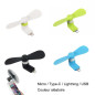 Ventilateur mini Micro / Type-C / Lightning / | Smarty Paris