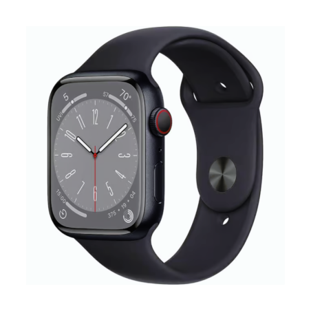 Montre Connectée Apple Watch Series 8 Cellulaire 41mm Minuit Aluminium avec Bracelet - Grade A avec Boîte et Chargeur