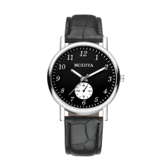 Modiya Men's Quartz Watch Small Dial Black | Smarty