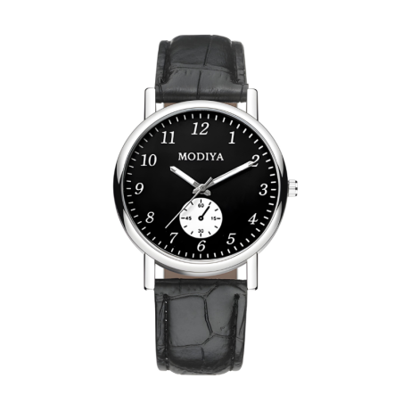 Modiya Men's Quartz Watch Small Dial Black | Smarty