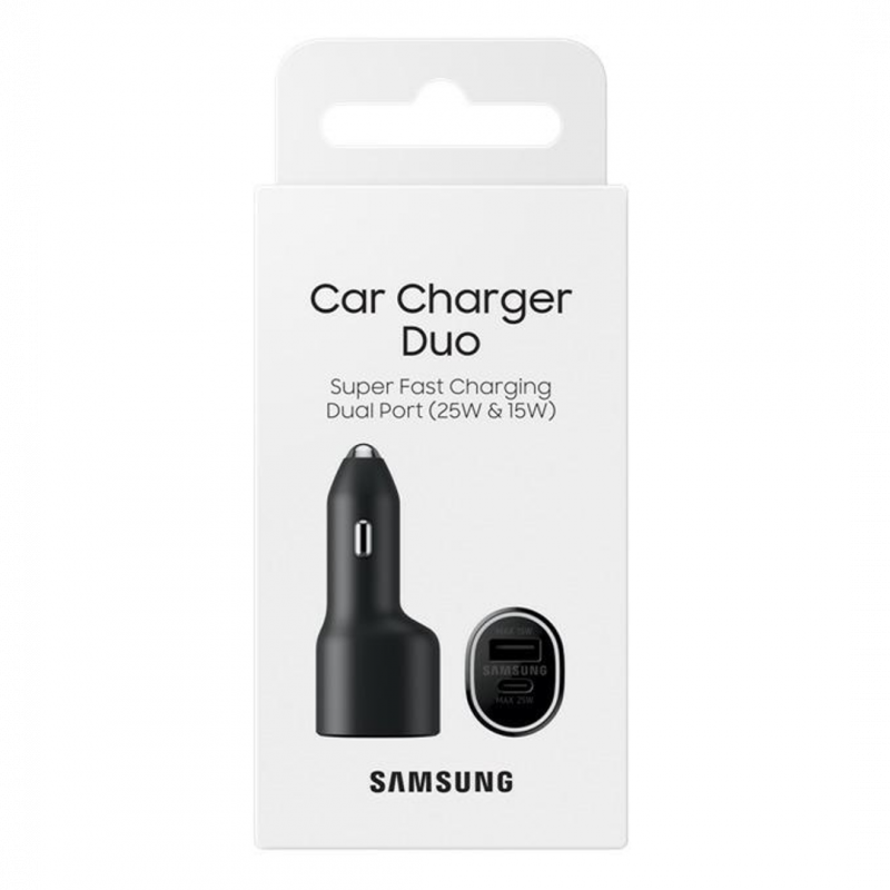 Samsung Car Charger EP-L5300XBEGWW – USB-C + USB-A 45W+15W Black Samsung Car Charger EP-L5300XBEGWW – USB-C + USB-A 45W+15W Black