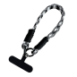 Collier de Coque de Téléphone en nylon avec Carte noire - Noir - 30CM Collier de Coque de Téléphone en nylon avec Carte noire - Noir - 30CM