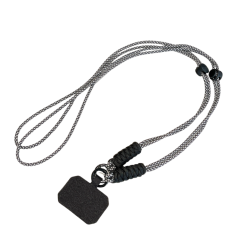 1 m black gray phone lanyard