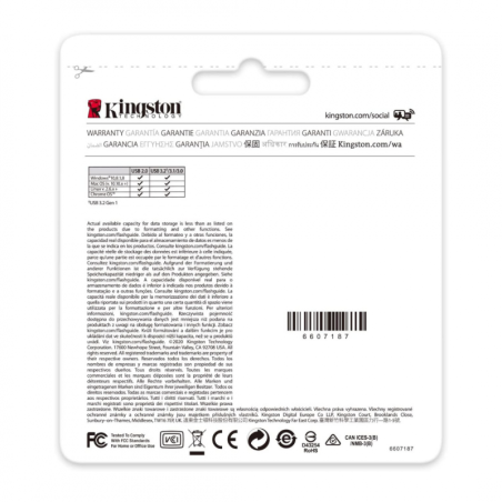 Clé USB Kingston DataTraveler Exodia M USB-A 3.2 DTXM/128GB - Noir + Rouge (Origine) · Smarty Paris