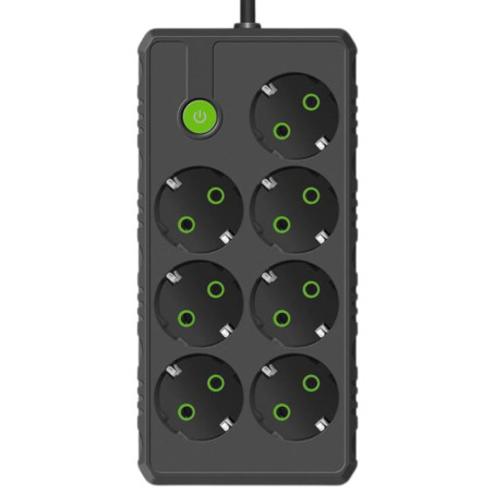 INCOALUXE 7 EU Outlet Power Strip Black 5m | Smarty