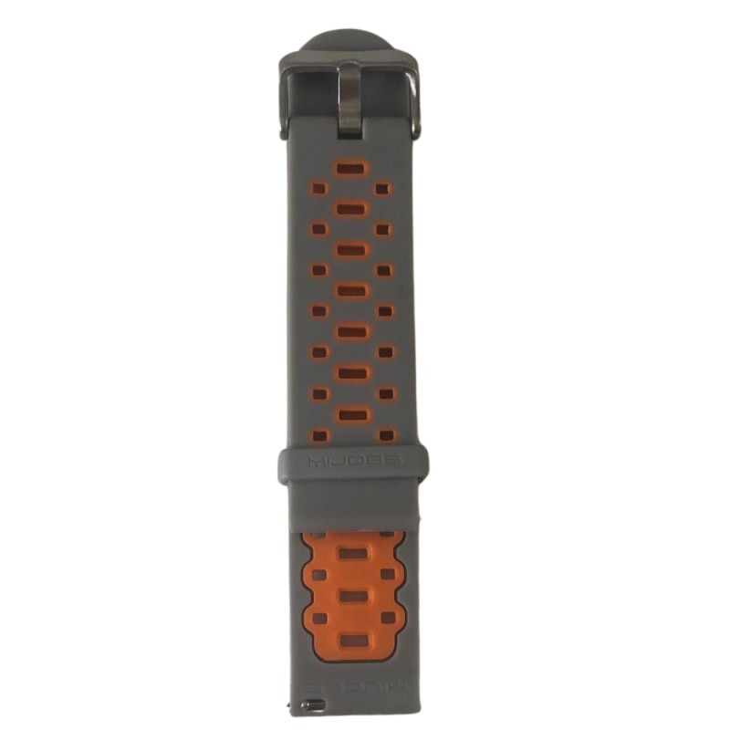 Bracelet de montre ECO pour Amazfit GTS – 22 mm Gris/Orange Bracelet de montre ECO pour Amazfit GTS – 22 mm Gris/Orange