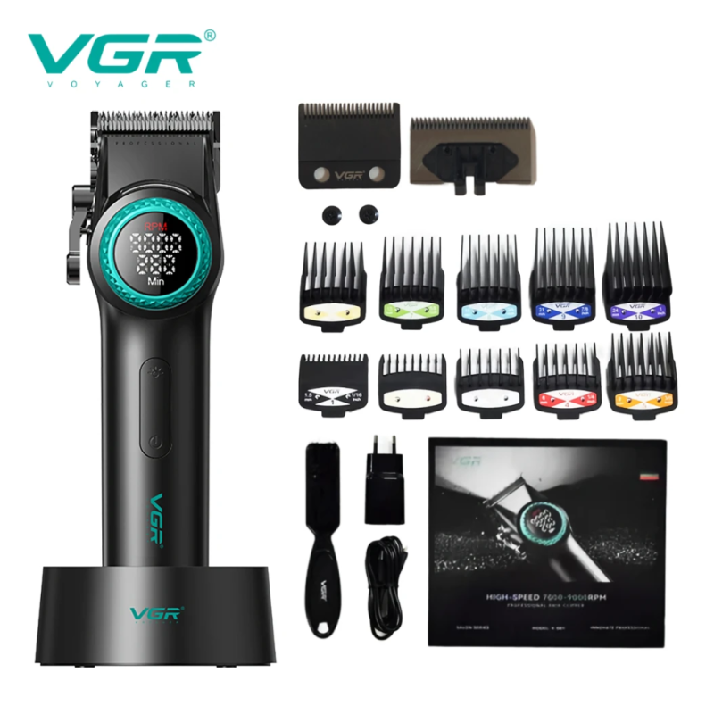 Hair Clipper VGR V-001 – Black with LED Display