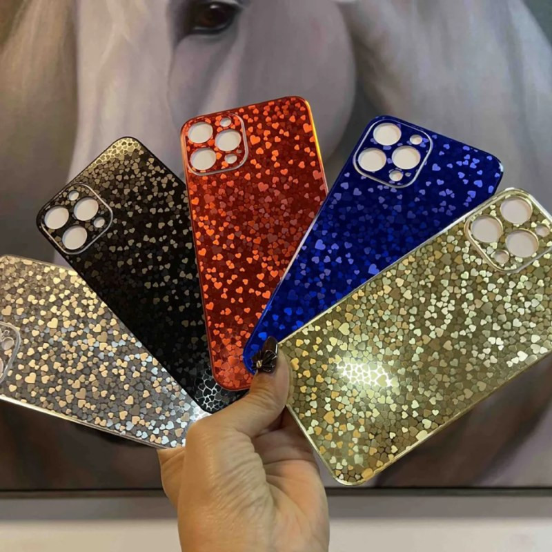 Film arrière en verre pour iPhone – motif cœur
