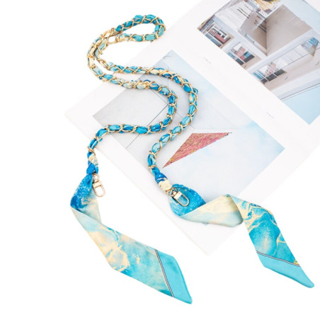 Collier coque téléphone 115 cm bleu | Smarty