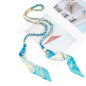 Collier de coque téléphone ECO – sangle perles 115 cm bleu Collier de coque téléphone ECO – sangle perles 115 cm bleu