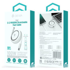 Câble Extensible Type-C / Type-C 100W PD Devi | Smarty Paris