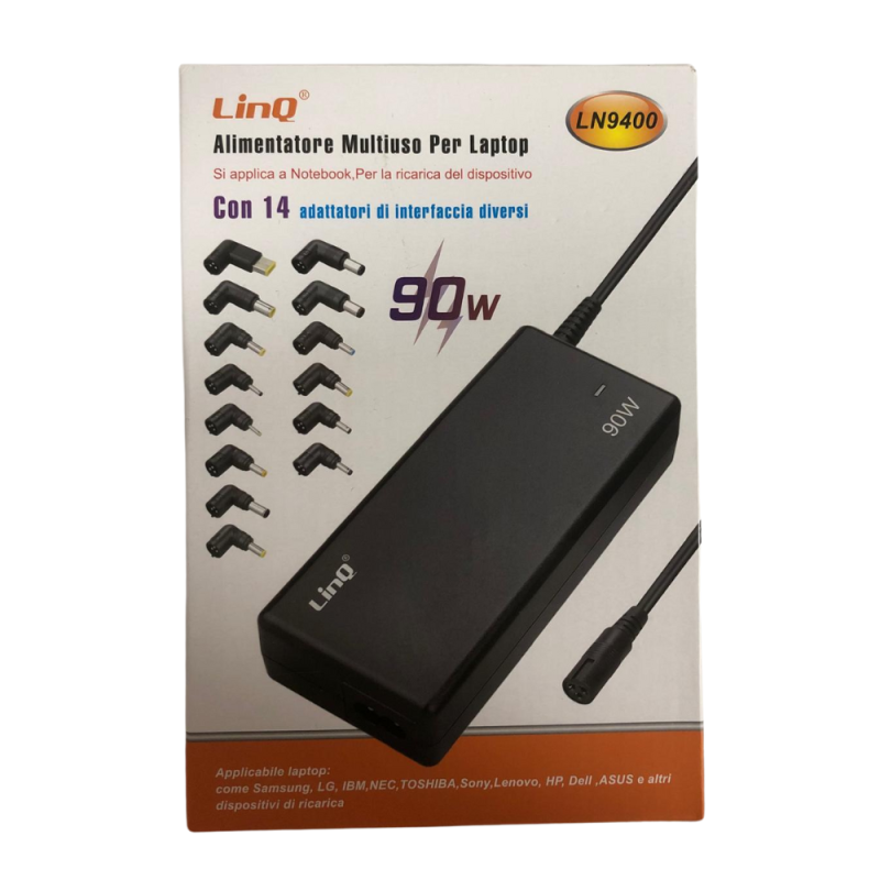Chargeur Secteur PC 14 Adaptateurs LinQ LN9400 Chargeur Secteur PC 14 Adaptateurs LinQ LN9400