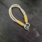 Phone Lanyard ECO in Nylon – Yellow and White, 32cm