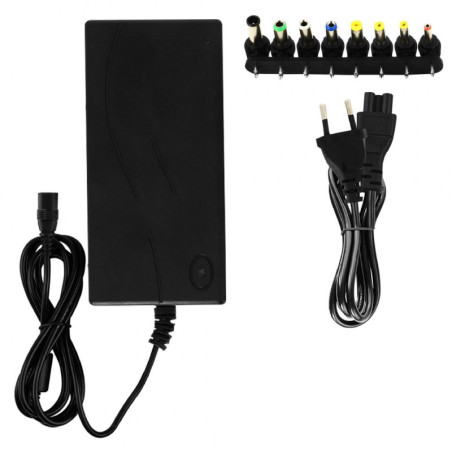 Chargeur secteur PC universel LinQ – 96W 12 à 24V, 8 embouts